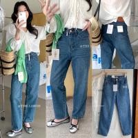 ราคา 900 กางเกงยีนส์ขายาว ทรงบอย สีสวยมากค่า แฟชั่นเกาหลี TAG KOREA (43552214501)