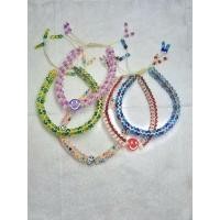 ราคา สร้อยข้อมือลูกปัดพลาสติกเม็ดทราย ร้อยถักด้วยเชือกไนล่อนเป็นเครื่องประดับจ (53404526991)