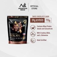 ราคา Mountain Rock เวย์โปรตีนไอโซเลต All in One 715 กรัม รส Swiss Chocolate รางวัลนานาชาติ ฮาลาลรับรอง (8507441250)