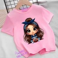 ราคา เด็ก สำหรับ ชิค พิมพ์ ผ้าฝ้ายสแปนเด็กซ์ คุณภาพสูง น่ารัก เสื้อเชิ้ต (54404865995)