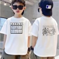 ราคา ล่วงหน้าเสื้อยืดแขนสั้นเด็กเกาหลีลูกโหมง พิมพ์ลายเรียบง่ายหุ่นยนต์ตัวละครเทรนด์6กริด Roblox (50206249186)