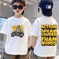 ราคา เสื้อยืดผ้าฝ้ายเด็กผู้ชาย 3 14 ปี อายุ COD พิมพ์แขนสั้น 90 150 ซม unisex เสื้อยืดลายกราฟฟิก (27994266609)