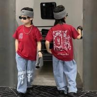 ราคา เสื้อยืดเด็กผู้ชาย ฝ้ายล่าสุด พิมพ์ลายฮิปฮอป wzhaoyu (57503285676)