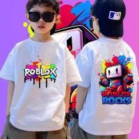 ราคา โอเวอร์ไซส์สีเลือก Roblox ฤดูร้อนเสื้อยืดเหมาะสำหรับมียืดเนื้อ แขนสั้น (49255056220)