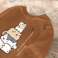 ราคา ขายนานเสื้อเด็กสีขาว หนังเส้นนำไซส์แนะนำ ภาพหมาป่าเก่าแก่เกาหลี คอกลม (53307481330)