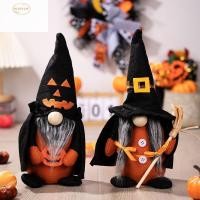 ราคา ซิลค์พัลส์ หมวกแหลมตุ๊กตาแม่มด งานฝีมือสมจริงฟักทองไม้กวาดแม่มดตุ๊กตา กnome Dwarf ตกแต่งน่ารักตลกฮาโลวีน Faceless ตุ๊กตาเครื่องประดับบาร์ตกแต่งบ้าน (49457202763)