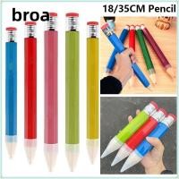ราคา BROA ดินสอใหญ่ ของเล่นแปลกใหม่ 18 35 ซม ดินสอยักษ์ ของขวัญแสนสนุกพร้อมยางลบประสิทธิภาพ Prop ดินสอขนาดใหญ่ไม้ศิลปิน (48705125938)