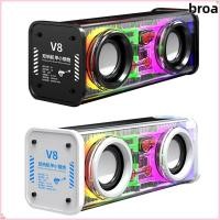 ราคา ลําโพง BROA Mecha ลําโพง Bluetooth 5 0 โปร่งใสขนาดเล็ก ลําโพงแสง Double Bass Light Effect ลําโพงไร้สาย (56157467808)