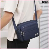 ราคา BROA ผู้ชายกระเป๋าสะพายข้าง ผ้าสีดําสีน้ําตาลสีฟ้าสีเขียวกระเป๋าสะพาย ลําลองไนลอนสี่เหลี่ยมผืนผ้า 4 ซิป 6 ซิป Man กระเป๋าถือกระเป๋าเดินทาง (46507543334)