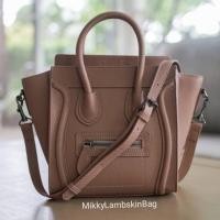 ราคา กระเป๋าหนังวัวแท้ calfskin CL nano luggage (10408128413)