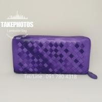 ราคา กระเป๋าสตางค์หนังแกะสานใบยาว zippy purse (2046470562)