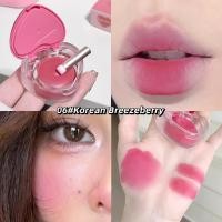 ราคา Lip Cheek Dual purpose Makeup Lip Mud Clay Lipstick Matte Wooden Rose Lip Tint Peach Blusher Cream Lasting Natual Mousse Blush (57553818771)