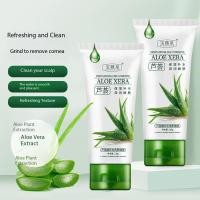 ราคา Aloe Vera Exfoliating Gel Pore Minimizer Deep Cleansing Blackhead Remover Facial Scrub Body Mud Aloe Vera Facial Exfoliating Scrub 100g (47607736803)