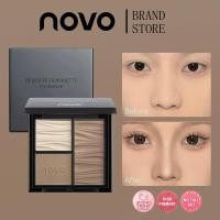 ราคา Contour Highlighting Shadow Powder NOVO 3 in 1 Natural Matte Color Contour Palette 9g Bronzer Highlighter Makeup (46557746079)