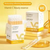 ราคา 25 ชิ้น กล่อง VC Hyaluronic Acid Facial Serum Essence วิตามินซี Nicotinamide Nourish Repair Fine Lines Essence ให้ความชุ่มชื้นอย่างล้ําลึกให้ความชุ่มชื่นแก่ผิว (53257021404)