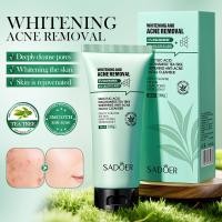 ราคา Niacinamide Tea Tree Whitening Acne Facial Cleanser Oil Control ทําความสะอาดผิวหน้า Face Wash Skin Care 100g (42079379283)