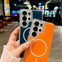 ราคา เคสโทรศัพท์แม่เหล็กวงกลมบางสําหรับ Samsung S25 Ultra S24 Ultra S25 Series S24 Series ฝาครอบป้องกันสไตล์มินิมอล (54057573615)