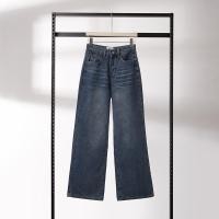 ราคา HELLDUL9930ส่งจากไทย กางเกงยีนส์สไตล์อเมริกันสตรีท รุ่นใหม่ CleanFit ความรู้สึกหรูหรา สีย้อม ทรงตรงขา ขากว้าง (57006994616)