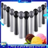 ราคา ช้อนขนมหวาน 7 นิ้ว Nonstick Anti Freeze Ice Cream Scooper Scoop 12 ชิ้นการออกแบบอลูมิเนียม (48657618569)