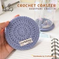 ราคา Crochet Coaster Handmade ที่รองแก้วไหมพรม ถักมือ สไตล์มินิมอล กันความร้อน CraftyBunny (55606032917)