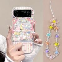 ราคา เหมาะสม samsung ZFLIP6 ZFLIP5 ZFLIP4 และ ZFLIP3 SAMSUNG เคสโทรศัพท์พับลายคลื่น HLBLZD2 (51457802542)
