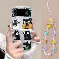 ราคา เหมาะสม samsung ZFLIP6 ZFLIP5 ZFLIP4 และ ZFLIP3 SAMSUNG เคสโทรศัพท์พับลายคลื่น HLBLZD7 (51457802525)