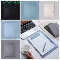 ราคา NICKOLAS แผ่นรองเขียนธุรกิจนักเรียนหนังกระดาษ Organizer โฟลเดอร์ลายเซ็นโฟลเดอร์แฟ้มอุปกรณ์การประชุม A4 กระดานเขียน (48406493730)