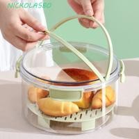 ราคา NICKOLAS กล่องกรองผลไม้แคมป์ปิ้ง ภาชนะเก็บสดผลไม้อัดลมทรงกลม Portale ความจุขนาดใหญ่มือถือพับได้ภาชนะถนอมอาหารปิคนิค (52707432309)