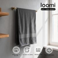 ราคา loomi ผ้าขนหนู 76x150 ซม 30x60 นิ้ว รุ่น TPYI 08 สีเทาเข้ม สินค้าขายดี (45656097118)