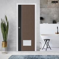 ราคา ECO DOOR ประตู UPVC เอ็กซ์ทรูชั่น รุ่น PC2 ภายใน ขนาด 70x200 ซม สีเกรย์โอ๊ค เจาะลูกบิด สินค้าขายดี (40828439090)
