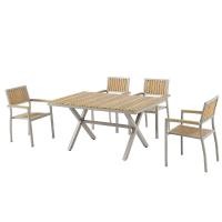 ราคา Big hot 1 2 SUMMER SETชุดโต๊ะสนาม 4 ที่นั่ง รุ่น Sander ขนาด โต๊ะ 90x180x75 ซม เก้าอี้ 54 5x62 5x80ซม สีน้ำตาล (29742819621)