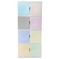 ราคา Big hot ZeKing ตู้พลาสติกบานเปืด 4 ชั้น 70x50x161ซม รุ่น Colorvid 4 W5 MIX สีพาสเทล สินค้าขายดี (27906863275)