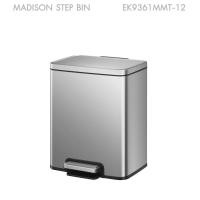 ราคา Big hot EKO ถังขยะสเตนเลสเหยียบเหลี่ยม 12 ลิตร รุ่น MADISON EK9361MMT 12 ขนาด 27 70x25 90x39 50 ซม สีเงิน สินค้าขายดี (27392837692)