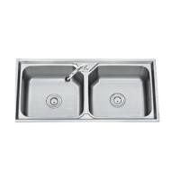 ราคา Big hot TECNOSTAR อ่างล้างจาน 2 หลุม Sink TNS 201000 SS สีโครเมี่ยม สินค้าขายดี (23167939474)