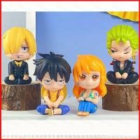 ราคา YB3 ONE PIECE Roronoa Zoro Sanji ลิง D ลูฟี่น่ารักจิบินั่งอะนิเมะรูปการกระทําสก์ท็อปเครื่องประดับ โดย3 (49206610278)