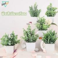 ราคา พืชประดิษฐ์ พืชสีเขียวเทียม บอนไซประดิษฐ์ ต้นไทรใบสัก กระถางต้นไม้เล็ก ของตกแต่งบ้าน ตกแต่งสวน (40270963385)
