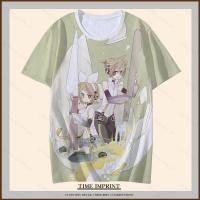 ราคา YB3 อะนิเมะ Vocaloid Kagamine Rin Len Tshirt Unisex Tee คอสเพลย์เสื้อแขนสั้น Casual Plus ขนาด BY3 (55557544122)