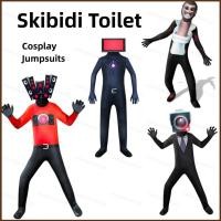 ราคา ชุดบอดี้สูทคอสเพลย์ Skibidi สำหรับปาร์ตี้ฮาโลวีน เหมาะกับเด็กและผู้ใหญ่ (41979088221)