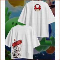 ราคา เสื้อยืด Super Mario Bros ขนาด 220g ผ้าฝ้ายหนา แขนสั้น สำหรับฤดูร้อน (27544316211)
