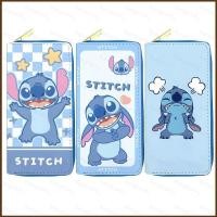 ราคา YB3 Stitch การ์ตูนน่ารัก PU กระเป๋าสตางค์ซิปยาวกระเป๋าหนังสือเดินทางนักเรียน Multi functional และ Multi slot Card Bag BY3 (46506550328)