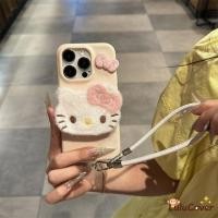 ราคา Hello Kittyปลอกสั้นเชือกเส้นเล็กสําหรับOPPO A6 GT Max A6i A5 Pro Plus A5i A3X A3 A40M A60 A36 A79 A78 A76 A98 A97 A96 ปกตุ๊กตาน่ารักBowknotปลอกหนังPUนุ่ม (55755073045)