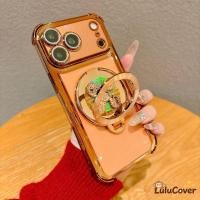 ราคา Shining หมุนวงเล็บเคสใสเข้ากันได้สําหรับ Google Pixel 10 9 8 7 Pro XL 9A 8A 7A GooglePixel10 GooglePixel9 Glitter สีสันหรูหราปีใหม่สีแดง Lucky ปลอก (53704870947)