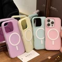 ราคา อินเทรนด์สีหวานแม่เหล็กสําหรับRealmeหมายเหตุ70 70T 60 60X 50 Narzo N63 N61 N55 N53 Q5i V23 V23i P1 Pro C3 C2 C1 U1 2 in 1 ContrastกรอบTPUฝาครอบที่เรียบง่ายน่ารักใส่การ์ด (48657387890)