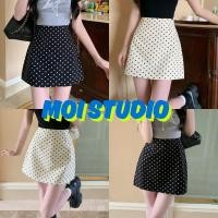 ราคา MOI กระโปรงสั้นสีดำลายจุด แต่งซิป หวานและน่ารัก ผ้ายืด กระโปรงทรงเอลายจุด ซิปข้าง มีซับในมีไซส์S Mส่งจากไทยNK25073 (42908939005)