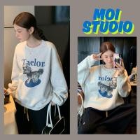 ราคา MOI แฟชั่นเสื้อน่ารัก แขนยาวเสื้อวอร์ม ผู้หญิง พิมพ์ลาย taelor dog ผ้าCOTTON เนื้อผ้าหนานิ่ม OVERSIZE เสื้อคอกลม (57852873851)