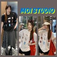 ราคา MOI พร้อมส่ง เสื้อคิตตี้แฟชั่น เสื้อยืดผู้หญิง พิมพ์ลาย KITTY oversize ผ้าCOTTON โคตรนุ่ม เสื้อยืด เสือใส่สบาย (52253503264)