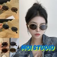 ราคา MOI แว่นกันแดดแฟชั่น ป้องกันรังสียูวี วินเทจ แฟชั่นเกาหลี กรอบทองรูปไข่ ทรงฮิต สําหรับผู้หญิง YJ011 (40271562857)