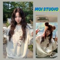 ราคา MOI เกาหลีสไตล์ เรียบง่ายและมีสไตล์ เสื้อกันหนาวแขนยาว OVERSIZE คอกลม พิมพ์ลาย DAilystlye dog ผ้าโคตรนุ่ม ส่งจากไทย (57452873764)