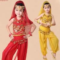 ราคา ชุดเต้นรำอินเดียสีแดงสำหรับเด็ก (45907576573)