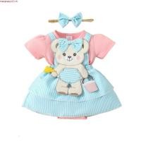 ราคา Baga ชุดรอมเปอร์ แขนสั้น คอกลม ปักลายหมี พร้อมที่คาดผม แฟชั่นฤดูร้อน สําหรับเด็กผู้หญิง (57704959097)